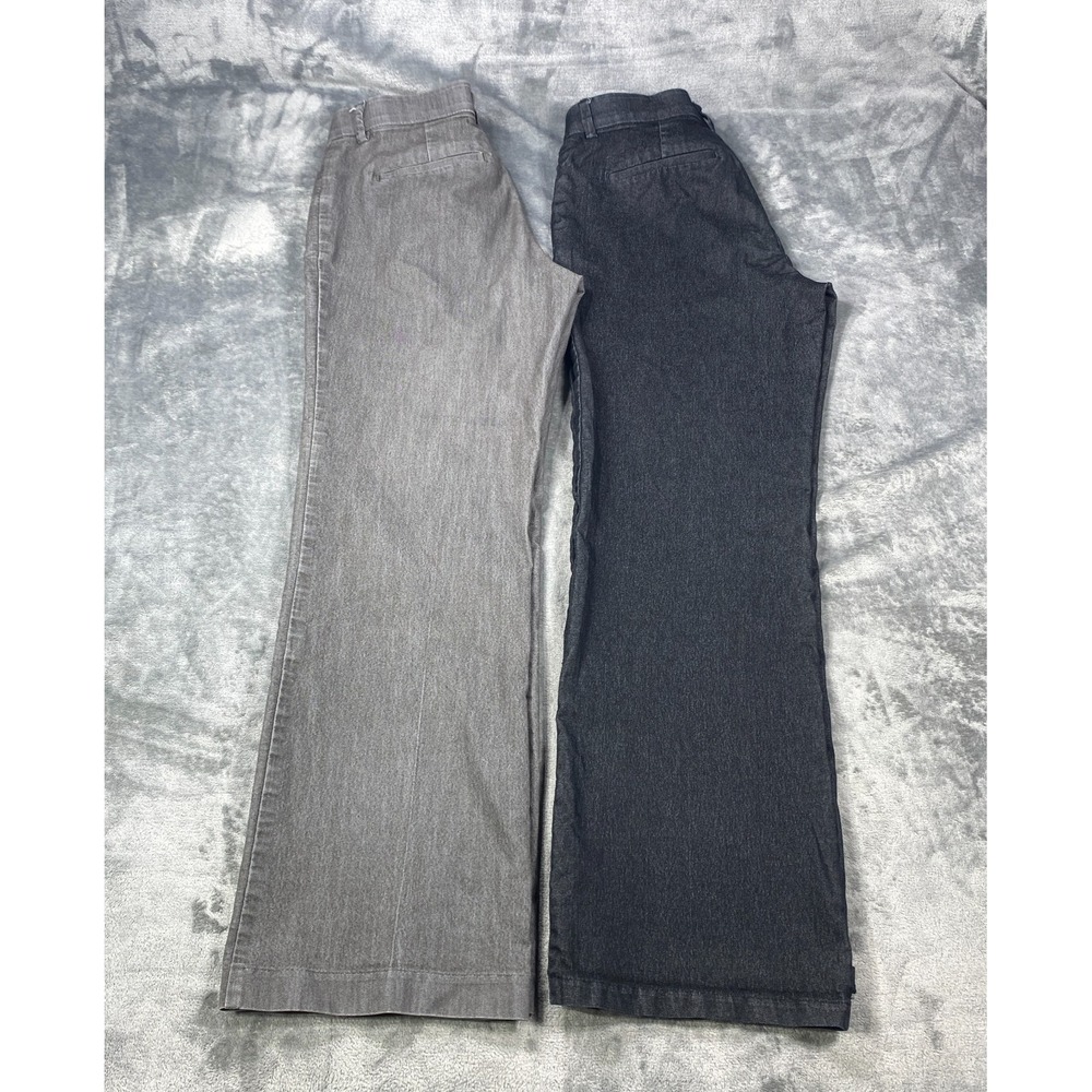 Lot Of 2 Lee Flex Motion Pants Women 10 Medium Mid-Rise Regular Fit Trouser